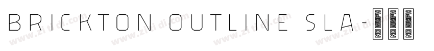 Brickton Outline Sla字体转换